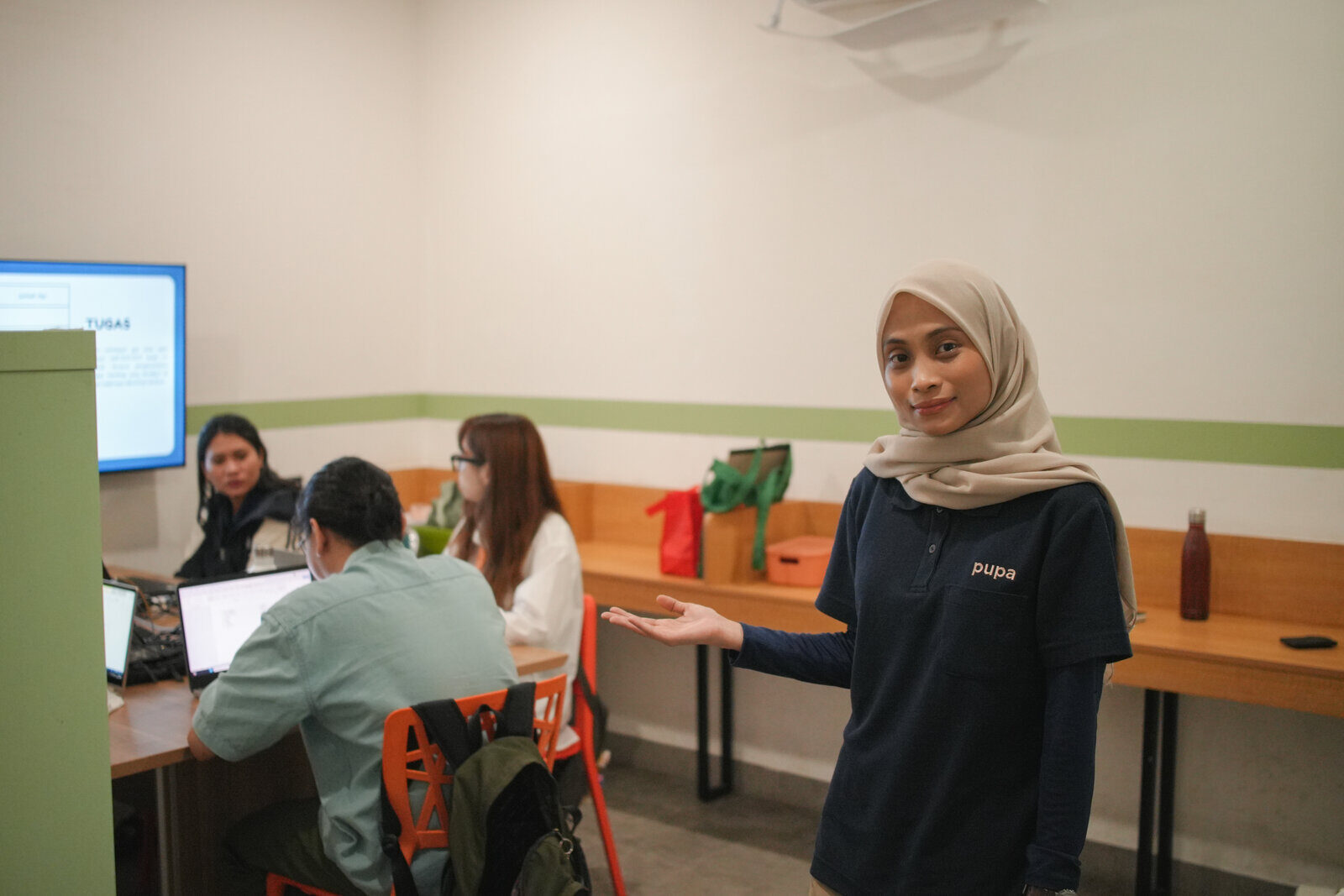 PUPA Center participants and mentors together during a group activity